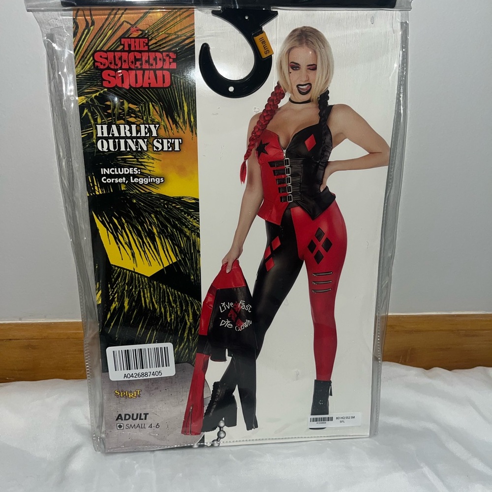 Spirit Halloween Suicide Squad Harley Quinn Two Piece Costume